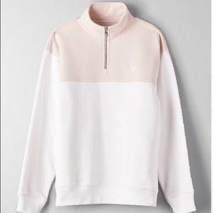 half zip monteview tna sweater from aritzia